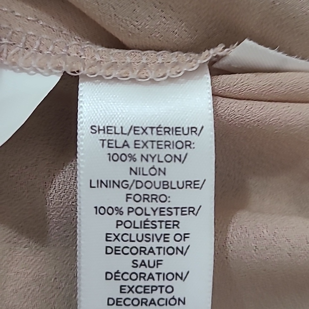 Loft Black Nude Lace Peplum Bow Back Tank Top - Picture 3 of 4